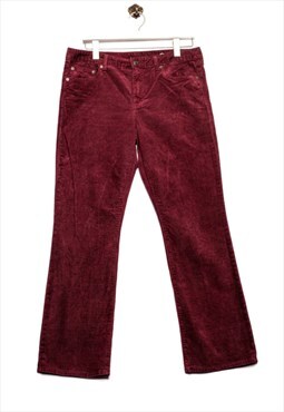 GAP Cord trousers straight fit pink/red