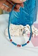 70'S TURQUOISE BEADED BEACHY NECKLACE