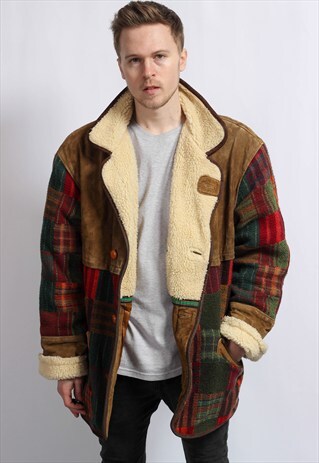 VINTAGE AZTEC SHERPA JACKET