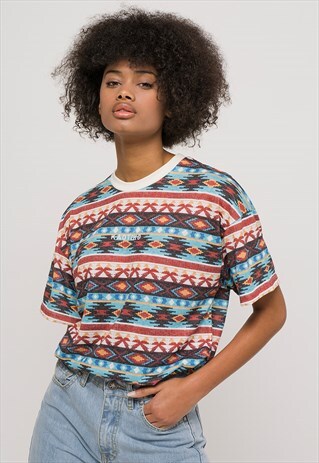 UNISEX ETHNIC T-SHIRT IN OFF WHITE