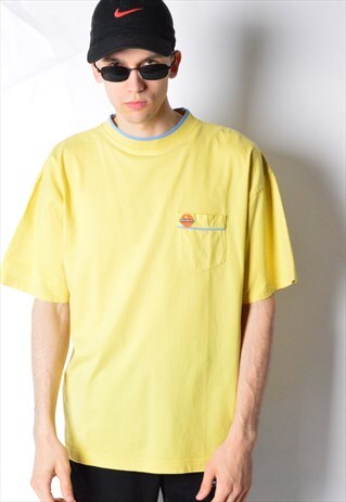 VINTAGE 80S PASTEL YELLOW MUSTANG T-SHIRT