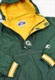 VINTAGE 90S STARTER GREEN BAY PACKERS PADDED JACKET IN GREEN