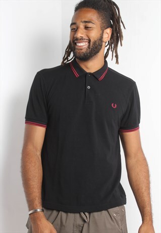 Vintage Fred Perry Polo Shirt Black
