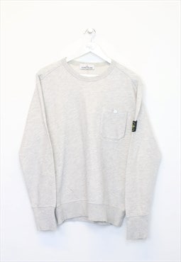 Vintage Stone Island sweatshirt in grey. Best fits L