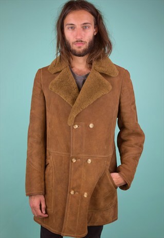 VINTAGE 90'S SHEARLING COAT