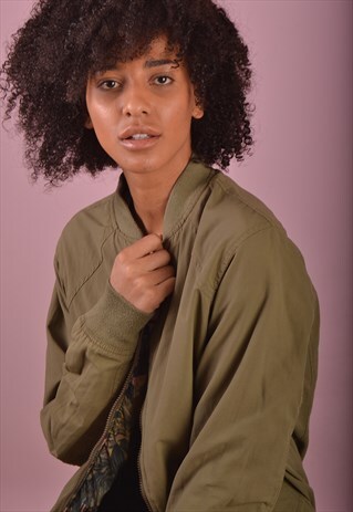 GREEN LIGHTWEIGHT PATTERN JACKET GFJ392