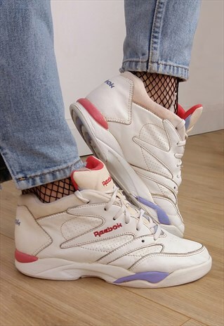VINTAGE 80'S RARE REEBOK AEROBICS HI TOPS TRAINERS