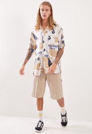 VINTAGE PATTERNED FESTIVAL SHORT SLEEVE SHIRT