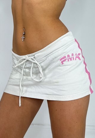 Vintage Y2k Skort Skirt Mini Sporty Beach Summer Pink 90s
