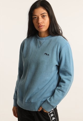 VINTAGE FILA EMBROIDERED SPELLOUT SWEATSHIRT
