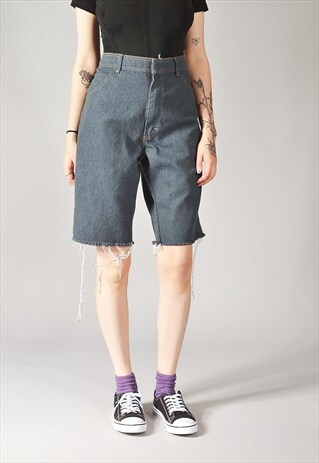 VINTAGE WRANGLER DENIM SHORTS DARK BLUE