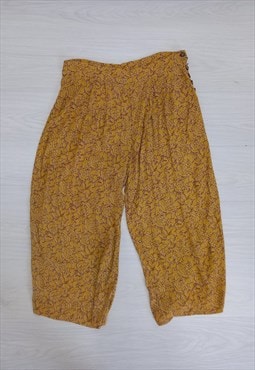 Kachel x Anthropologie Trousers Mustard Yellow Floral