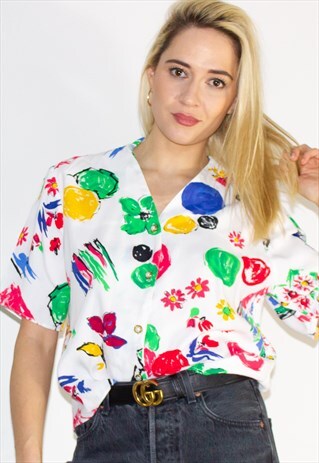 VINTAGE 90'S PATTERN SHIRT