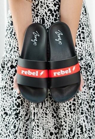 WOMEN'S REBEL REBEL POOL SLIDE SANDAL