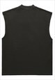 ABSTRACT PRINT SLEEVELESS TSHIRT GOTHIC TANK TOP SURFER VEST