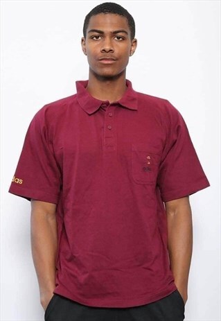 VINTAGE ADIDAS ATLANTA OLYMPICS 1996 POLO SHIRT BURGUNDY