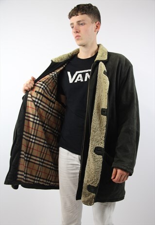 VINTAGE BURBERRY SUEDE LONG JACKET