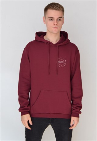 BURGUNDY 5 EMBLEM (WHITE) HOODIE