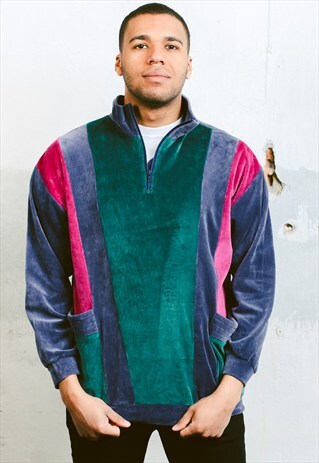 VINTAGE 90S VELVET SWEATSHIRT