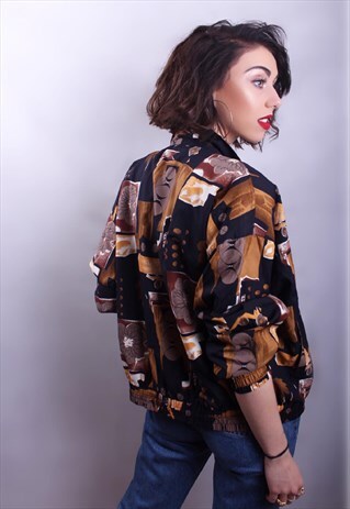 PRINTED BOMBER JACKET
