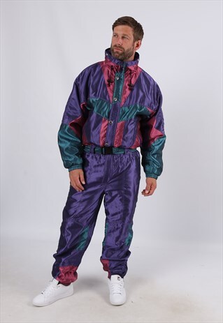 VINTAGE PROLINE FULL SKI SUIT SNOW UK L 42 - 44" (6FL)