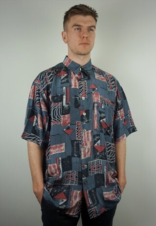 PURE SILK PATTERNED SHIRT