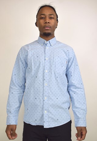 VINTAGE 90S CARHARTT BLUE DOTTED SHIRT