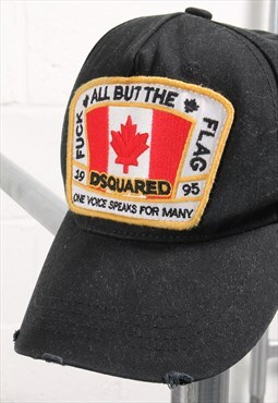 Vintage Dsquared2 Cap in Black Baseball Summer Hat