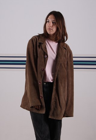 BROWN SUEDE JACKET