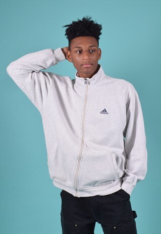 VINTAGE ADIDAS HEATHER ASH GREY SWEATSHIRT