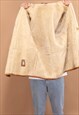 VINTAGE 70'S MEN SHEARLING COAT IN LIGHT BROWN