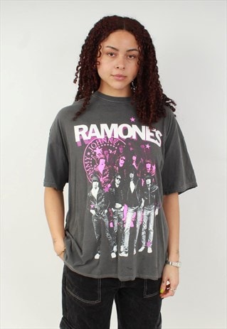 "Vintage Ramones grey graphic t shirt