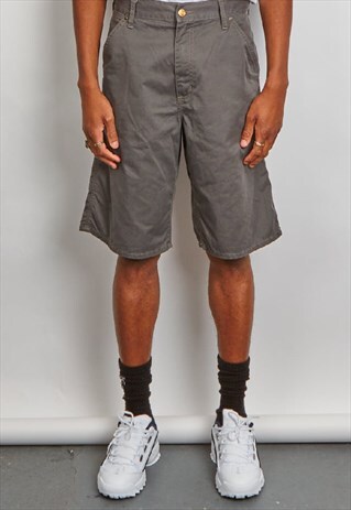 VINTAGE 90'S CARHARTT CHARCOL GREY SHORT