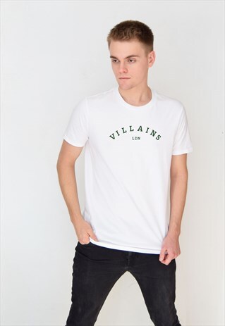 WHITE VILLAINS LDN (GREEN) T-SHIRT