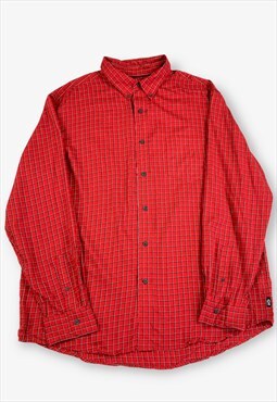 Vintage CHAPS Checked Flannel Shirt Red XL BV17811