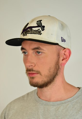 VINTAGE USA CARDINALS WHITE FESTIVAL BASEBALL CAP