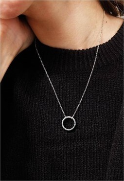 Eternal Love Chain Necklace Women Sterling Silver Necklace