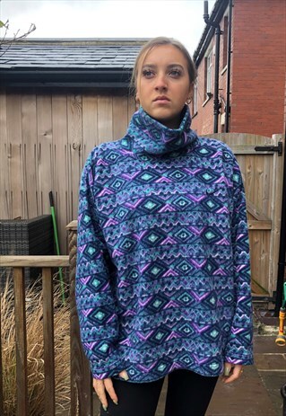 VINTAGE 90'S OVERHEAD NIKE FLEECE - L