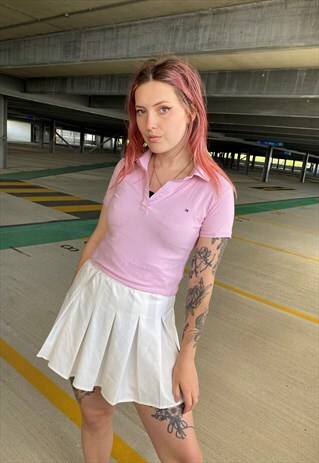 VINTAGE TOMMY HILFIGER PINK PREPPY POLO