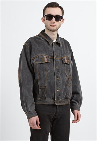 VINTAGE GREY DENIM JACKET