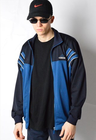 2001 NAVY BLUE ADIDAS SPORTS TRACK JACKET