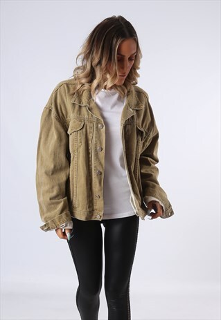 DENIM JACKET BASIC OVERSIZED FITTED VINTAGE UK 20 (4AH)