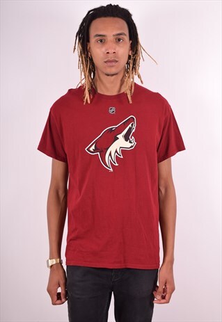 REEBOK MENS VINTAGE ARIZONA COYOTES DOAN T-SHIRT LARGE 90S
