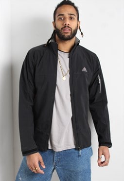 Vintage Adidas Fleece Lined Jacket Black