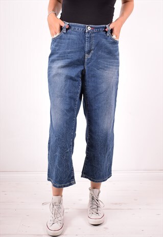 TOMMY HILFIGER WOMENS VINTAGE JEANS W36 L25 BLUE 90S
