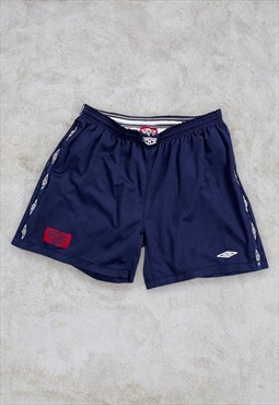 Vintage Umbro Blue Shorts Sports 90s XL