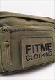 CROSS BODY MILITARY GREEN UTILITY BUM BAG