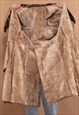 VINTAGE 70'S MEN SHEARLING COAT IN BEIGE