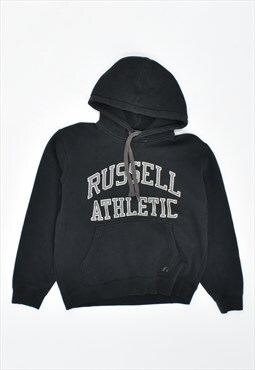 Vintage 90's Russell Athletic Hoodie Jumper Black