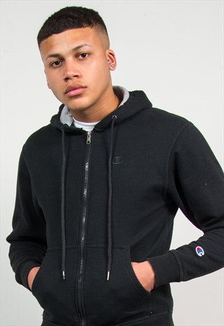 CHAMPION SWEATSHIRT ZIP FASTEN HOODIE HOODED